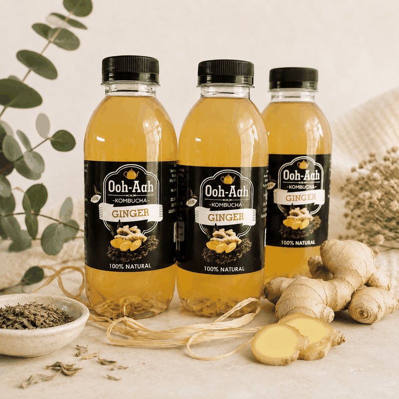 Ginger Kombucha (500ml)