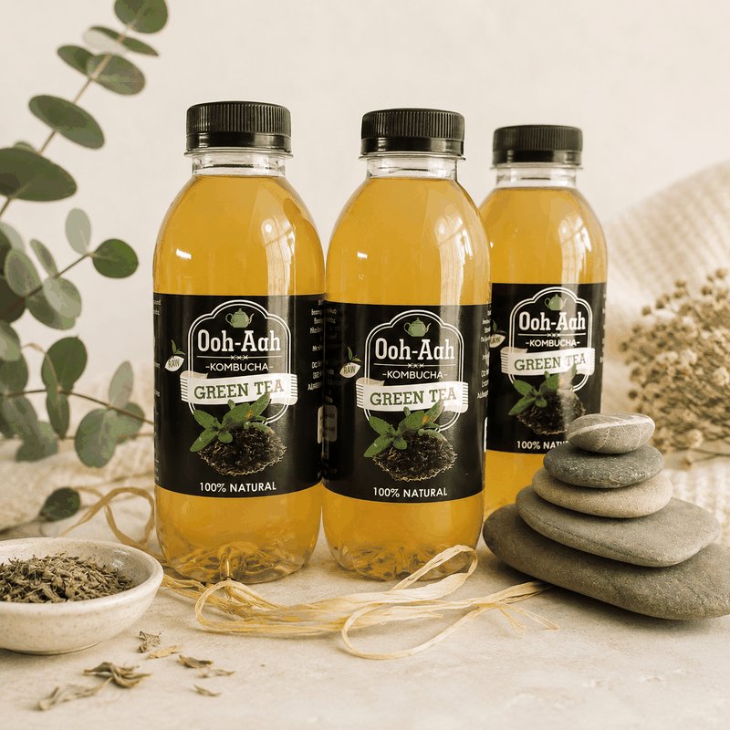 Green Tea Kombucha (500ml)